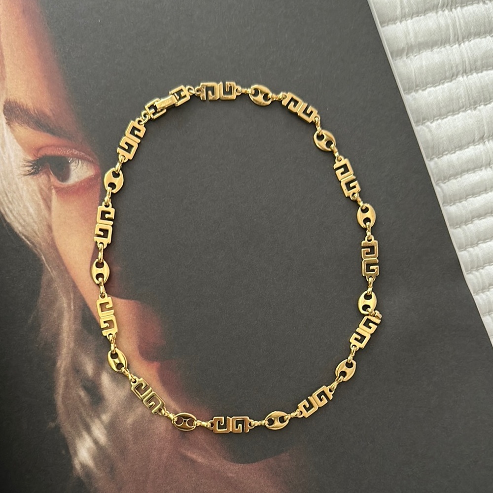 Givenchy Gold Necklace with Elegant Link Design